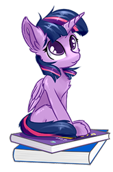 Size: 240x364 | Tagged: safe, artist:ravistdash, imported from derpibooru, twilight sparkle, alicorn, pony, :3, book, bookhorse, cute, female, fimtale, looking up, mare, picture for breezies, simple background, sitting, solo, transparent background, twiabetes, twilight sparkle (alicorn)