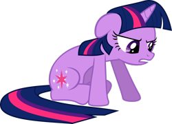 Size: 2885x2079 | Tagged: safe, artist:emedina13, imported from derpibooru, twilight sparkle, pony, unicorn, .svg available, female, floppy ears, high res, simple background, solo, transparent background, unicorn twilight, vector