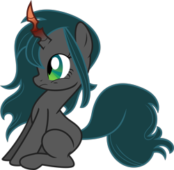 Size: 5564x5437 | Tagged: safe, artist:shootingstarsentry, imported from derpibooru, oc, oc:nightshade (digimonlover101), changepony, hybrid, absurd resolution, female, interspecies offspring, offspring, parent:king sombra, parent:queen chrysalis, parents:chrysombra, simple background, solo, transparent background, vector