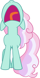 Size: 3480x6784 | Tagged: safe, artist:shootingstarsentry, imported from derpibooru, oc, oc only, oc:lilypad, pegasus, pony, absurd resolution, female, mare, offspring, parent:doctor caballeron, parent:fluttershy, parents:caballershy, simple background, solo, transparent background, volumetric mouth, yelling