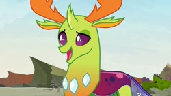 Size: 1280x720 | Tagged: safe, imported from derpibooru, screencap, thorax, changedling, changeling, to change a changeling, king thorax, male, solo