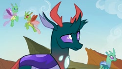 Size: 1280x720 | Tagged: safe, imported from derpibooru, screencap, pharynx, changedling, changeling, to change a changeling, male, prince pharynx