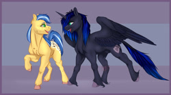 Size: 1280x712 | Tagged: safe, artist:copshop, imported from derpibooru, oc, oc only, alicorn, earth pony, pony, male, stallion