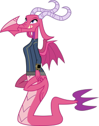 Size: 6938x8786 | Tagged: safe, artist:jeatz-axl, artist:ponygamer2020, edit, imported from derpibooru, vector edit, ballista, dragon, fallout equestria, gauntlet of fire, absurd resolution, background dragon, clothes, dragoness, fallout, female, jumpsuit, pipboy, simple background, sitting on tail, solo, tail, tailchair, teenaged dragon, transparent background, vault suit, vector