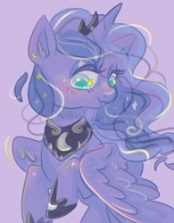 Size: 1000x1280 | Tagged: safe, artist:funky_furs, imported from derpibooru, princess luna, alicorn, pony, solo