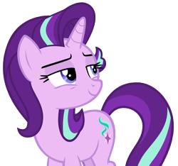 Size: 8348x7800 | Tagged: safe, artist:andoanimalia, imported from derpibooru, starlight glimmer, unicorn, to where and back again, cute, female, glimmerbetes, lidded eyes, simple background, smiling, solo, transparent background, vector