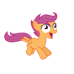 Size: 2449x2449 | Tagged: safe, artist:glitched-nimbus, imported from derpibooru, scootaloo, pegasus, pony, one bad apple, season 3, female, filly, foal, high res, simple background, solo, transparent background, vector