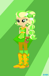 Size: 720x1110 | Tagged: safe, artist:mixiepie, imported from derpibooru, applejack, equestria girls, legend of everfree, abstract background, boots, clothes swap, cowboy boots, crystal guardian, shoes