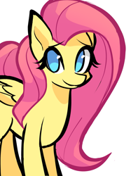 Size: 1675x2237 | Tagged: safe, artist:dusknezz, imported from derpibooru, fluttershy, pegasus, pony, no pupils, simple background, solo, white background