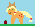 Size: 35x26 | Tagged: safe, artist:thegamerpainter, imported from derpibooru, applejack, earth pony, pony, 8-bit, apple, food, picture for breezies, pixel art, tiny, tiny ponies