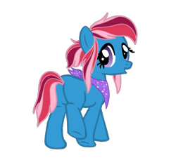 Size: 761x723 | Tagged: safe, artist:doctor-nasty-adopts, imported from derpibooru, oc, oc only, earth pony, pony, bandana, base used, butt, female, mare, offspring, parent:big macintosh, parent:trixie, parents:trixmac, plot, simple background, solo, transparent background