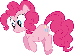 Size: 2829x2119 | Tagged: safe, artist:redpandapony, imported from derpibooru, pinkie pie, pony, putting your hoof down, female, high res, simple background, solo, transparent background, vector