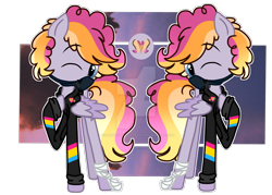 Size: 1920x1375 | Tagged: safe, artist:cheekycheesefan101, imported from derpibooru, oc, oc:jelly jamberry, pegasus, pony, clothes, male, mask, solo, teenager