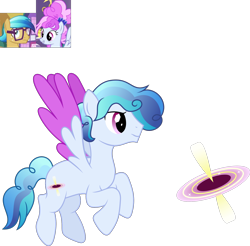 Size: 1984x1951 | Tagged: safe, artist:littlejurnalina, imported from derpibooru, cotton sky, oc, pegasus, pony, fame and misfortune, the last problem, male, offspring, parent:cotton sky, parent:quantum leap, parents:cottonquantum, quantum leap, simple background, stallion, transparent background