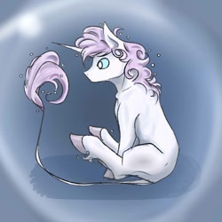 Size: 1080x1080 | Tagged: safe, imported from derpibooru, oc, oc only, pony, unicorn, horn, leonine tail, sitting, solo, tail, unicorn oc