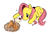 Size: 732x492 | Tagged: safe, artist:doctorgrumbletoon, imported from derpibooru, fluttershy, bird, pegasus, pony, egg (food), food, nest, simple background, solo, white background
