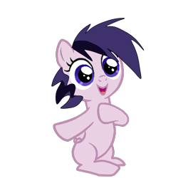 Size: 2960x2960 | Tagged: safe, artist:aonatsu_ki, imported from derpibooru, oc, oc:berrywee, pegasus, derpibooru community collaboration, the last problem, 2022 community collab, base used, cute, female, filly, foal, folded wings, high res, looking at you, messy mane, no tail, ocbetes, open mouth, pegasus oc, simple background, solo, transparent background, wings