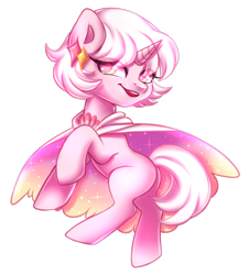 Size: 700x775 | Tagged: safe, artist:cabbage-arts, imported from derpibooru, oc, oc only, pony, unicorn, cape, clothes, female, horn, simple background, solo, transparent background, unicorn oc