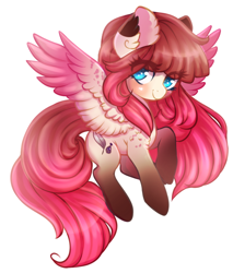 Size: 750x881 | Tagged: safe, artist:cabbage-arts, imported from derpibooru, oc, oc only, oc:sapphire feather, pegasus, pony, female, pegasus oc, simple background, solo, spread wings, white background, wings