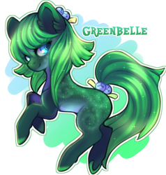 Size: 700x734 | Tagged: safe, artist:cabbage-arts, imported from derpibooru, oc, oc only, oc:greenbelle, earth pony, pony, earth pony oc, female, simple background, solo, transparent background