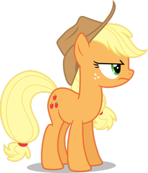 Size: 2265x2648 | Tagged: safe, artist:drewdini, imported from derpibooru, applejack, earth pony, pony, applejack is not amused, female, high res, simple background, solo, transparent background, unamused, vector