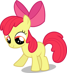 Size: 2354x2548 | Tagged: safe, artist:drewdini, imported from derpibooru, apple bloom, earth pony, pony, adorabloom, cute, female, filly, foal, high res, simple background, solo, transparent background, vector