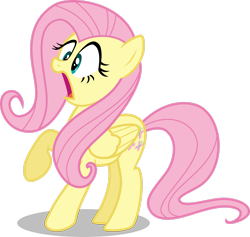 Size: 2517x2383 | Tagged: safe, artist:drewdini, imported from derpibooru, fluttershy, pegasus, pony, the last roundup, female, high res, open mouth, raised hoof, simple background, solo, transparent background, vector