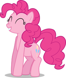 Size: 2259x2655 | Tagged: safe, artist:drewdini, imported from derpibooru, pinkie pie, earth pony, pony, excited, eyes closed, female, high res, simple background, solo, transparent background, vector