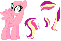 Size: 510x344 | Tagged: safe, artist:awoomarblesoda, imported from derpibooru, skywishes, pegasus, pony, base, eyelashes, female, g4, mare, simple background, smiling, solo, white background, wings