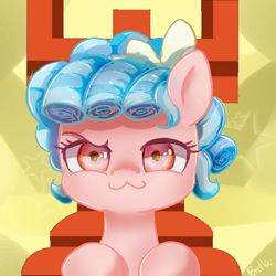 Size: 1000x1000 | Tagged: safe, artist:brella, imported from derpibooru, cozy glow, pony, :3, avatar, dreamworks face, rook, solo