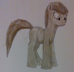 Size: 1407x1367 | Tagged: safe, imported from derpibooru, oc, earth pony, doodle, earth pony oc, female, mare, missing cutie mark, oc name needed, solo, traditional art