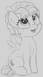 Size: 674x1189 | Tagged: safe, artist:zippysqrl, imported from derpibooru, imported from twibooru, cozy glow, pegasus, pony, female, filly, foal, image, png, sketch, solo