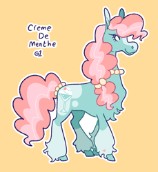 Size: 1507x1648 | Tagged: safe, artist:goatpaste, imported from derpibooru, oc, oc only, earth pony, pony, parent:minty, parent:pinkie pie, parents:mintypie, solo