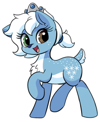Size: 1400x1700 | Tagged: safe, artist:thecoldsbarn, imported from derpibooru, oc, oc only, oc:icicle crash, deer, derpibooru community collaboration, 2022 community collab, female, heterochromia, simple background, solo, transparent background