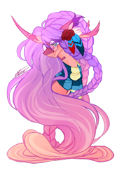 Size: 1200x1800 | Tagged: safe, artist:inspiredpixels, imported from derpibooru, oc, oc:summer star, pony, unicorn, bust, female, glasses, mare, portrait, simple background, solo, transparent background