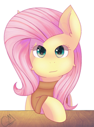 Size: 1634x2204 | Tagged: safe, artist:greenmarta, imported from derpibooru, fluttershy, pegasus, pony, clothes, female, simple background, solo, sweater, sweatershy, white background