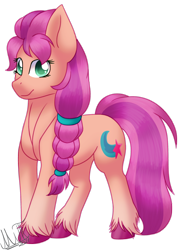 Size: 1630x2244 | Tagged: safe, artist:greenmarta, imported from derpibooru, sunny starscout, earth pony, pony, female, g5, my little pony: a new generation, simple background, solo, transparent background