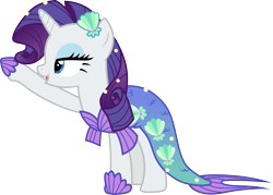 Size: 4197x3000 | Tagged: safe, artist:cloudy glow, imported from derpibooru, rarity, scare master, .ai available, clothes, dress, mermarity, rarity's mermaid dress, simple background, solo, transparent background, vector