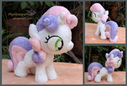 Size: 1217x823 | Tagged: safe, artist:piquipauparro, imported from derpibooru, sweetie belle, pony, unicorn, cute, diasweetes, female, filly, fluffy, foal, irl, photo, plushie, solo