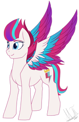 Size: 1726x2663 | Tagged: safe, artist:greenmarta, imported from derpibooru, zipp storm, pegasus, pony, female, g5, my little pony: a new generation, simple background, solo, spread wings, transparent background, wings