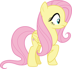 Size: 3100x3000 | Tagged: safe, artist:cloudy glow, imported from derpibooru, fluttershy, pegasus, pony, scare master, season 5, .ai available, female, high res, simple background, solo, transparent background, vector