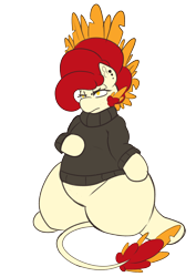 Size: 1964x2768 | Tagged: safe, artist:epicenehs, imported from derpibooru, oc, oc only, oc:chimie changa, original species, derpibooru community collaboration, 2022 community collab, female, mare, pegaphoenix, simple background, solo, transparent background