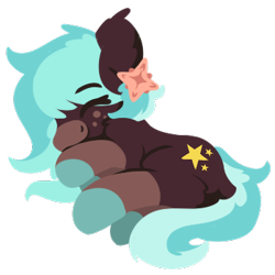 Size: 350x350 | Tagged: safe, artist:rhythmpixel, imported from derpibooru, oc, oc only, oc:cocoa breeze, earth pony, female, lineless, mare, simple background, solo, transparent background