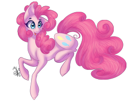 Size: 1444x1142 | Tagged: safe, artist:greenmarta, artist:sodapopfairypony, imported from derpibooru, pinkie pie, earth pony, pony, collaboration, female, simple background, solo, transparent background