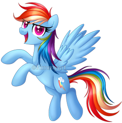 Size: 964x973 | Tagged: safe, artist:kimmyartmlp, imported from derpibooru, rainbow dash, pegasus, pony, female, open mouth, simple background, solo, spread wings, transparent background, wings