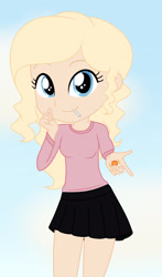 Size: 1280x2173 | Tagged: safe, artist:cindystarlight, imported from derpibooru, oc, oc:sandy, equestria girls, clothes, female, shirt, skirt, solo