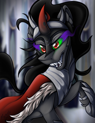 Size: 2550x3300 | Tagged: safe, artist:mychelle, imported from derpibooru, king sombra, pony, high res, solo