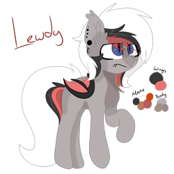 Size: 2050x2050 | Tagged: safe, artist:breebree, imported from derpibooru, oc, oc only, oc:verano, bat pony, pony, high res, piercing, reference sheet, simple background, solo, transparent background