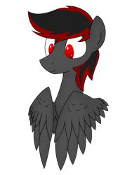 Size: 3000x4000 | Tagged: safe, artist:superderpybot, imported from ponybooru, oc, oc only, oc:serenity, pegasus, bust, pegasus oc, simple background, solo, transparent background, wings