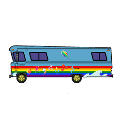 Size: 1000x1000 | Tagged: safe, artist:thatradhedgehog, imported from derpibooru, equestria girls, bus, ford condor ii, motorhome, simple background, the rainbooms tour bus, transparent background